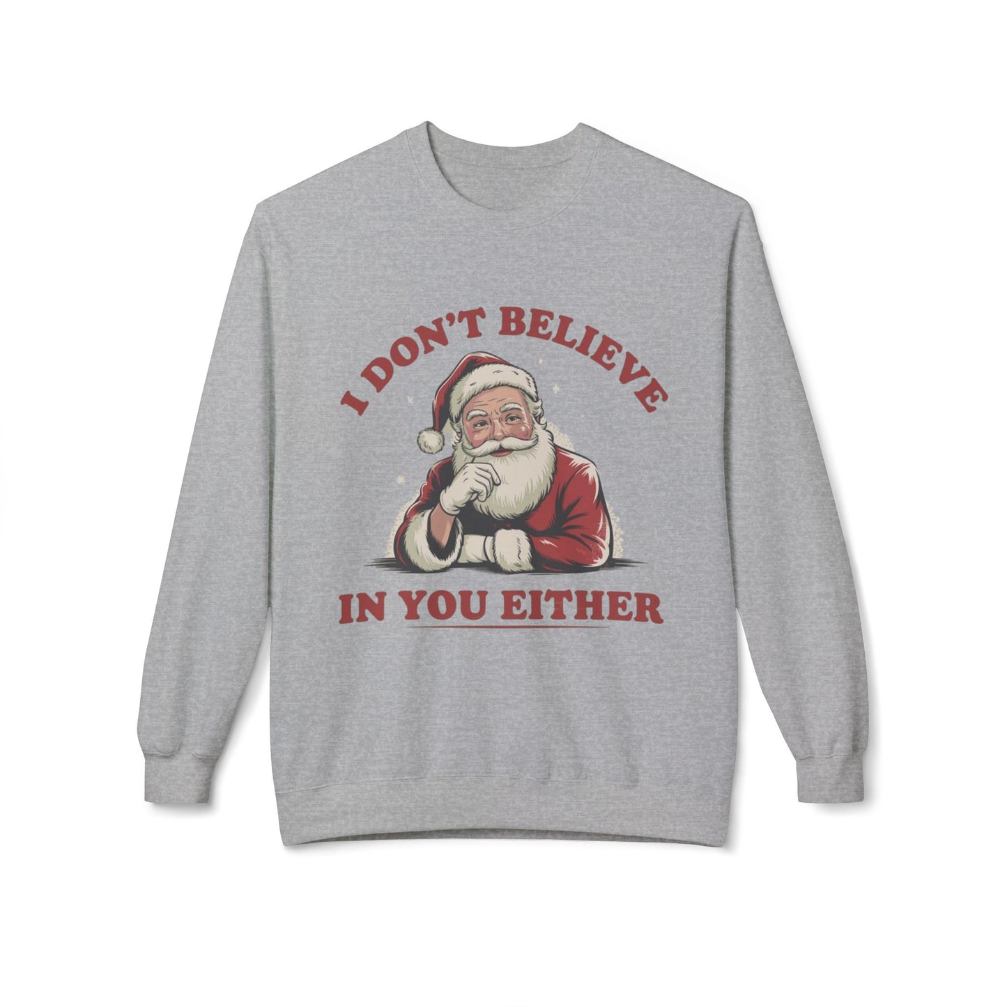 Funny Santa Jokes Sweater NEW Unisex Fleece Crewneck Sweatshirt