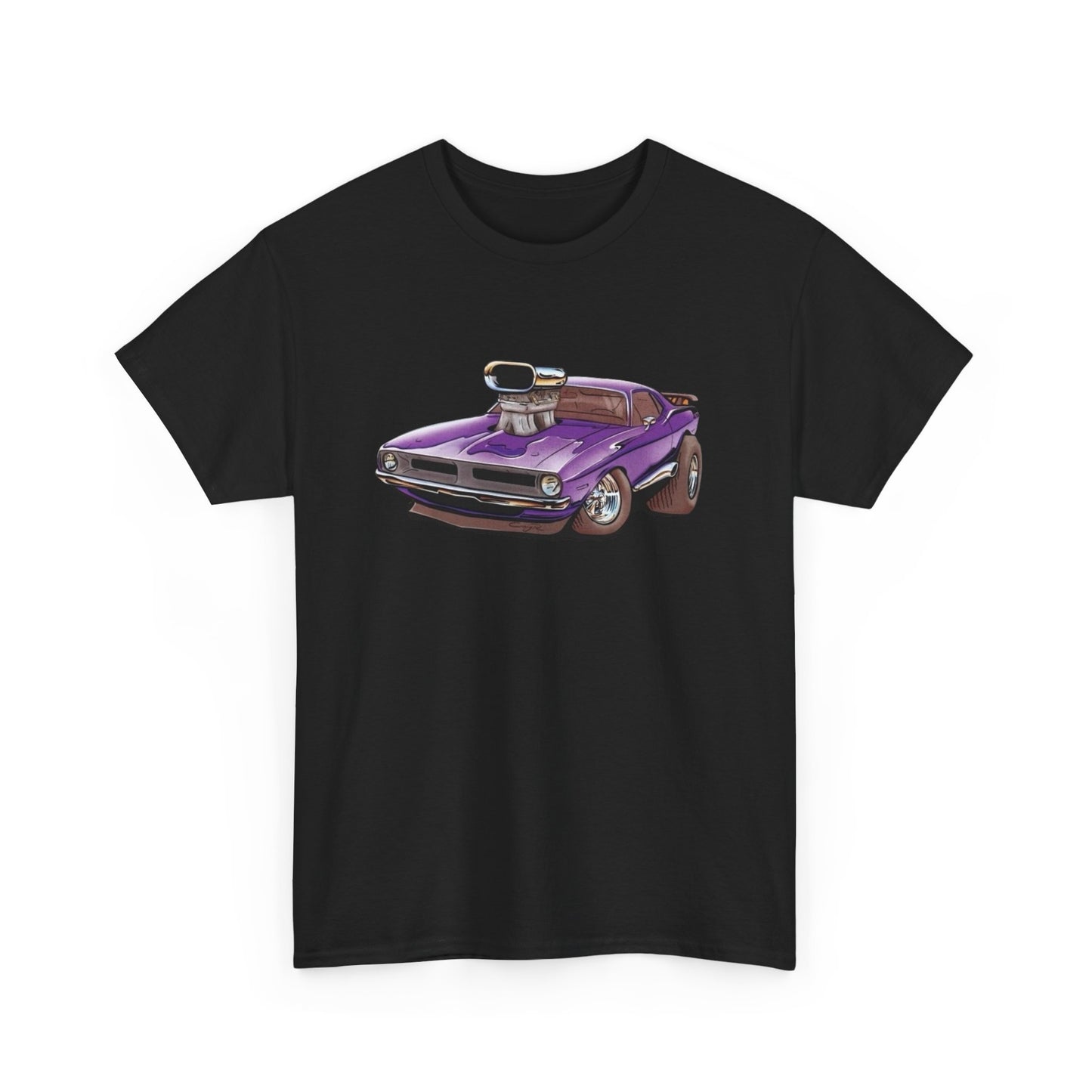 70s Cuda Challenger Retro Muscle Car Graphic T-Shirt Unisex Heavy Cotton Tee NEW