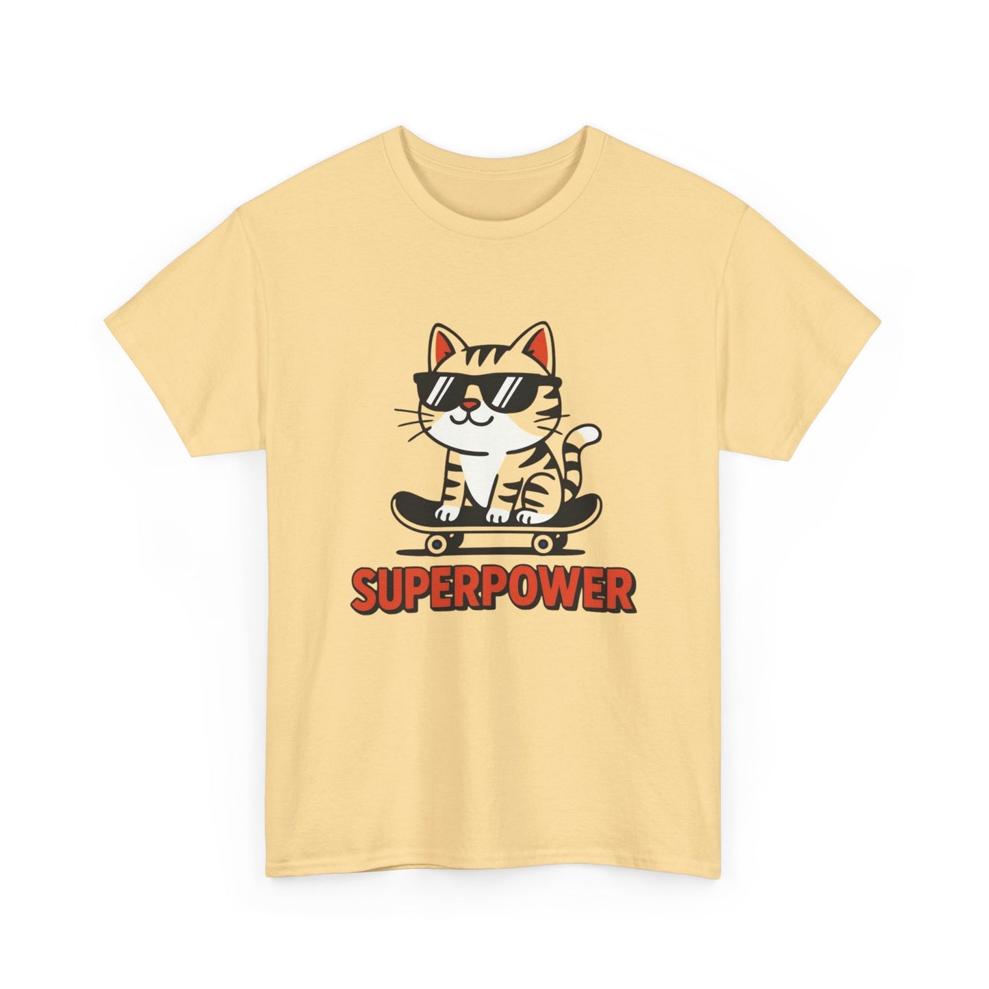 Sure power Funny Cat Graphic T Shirt ADULT NEW