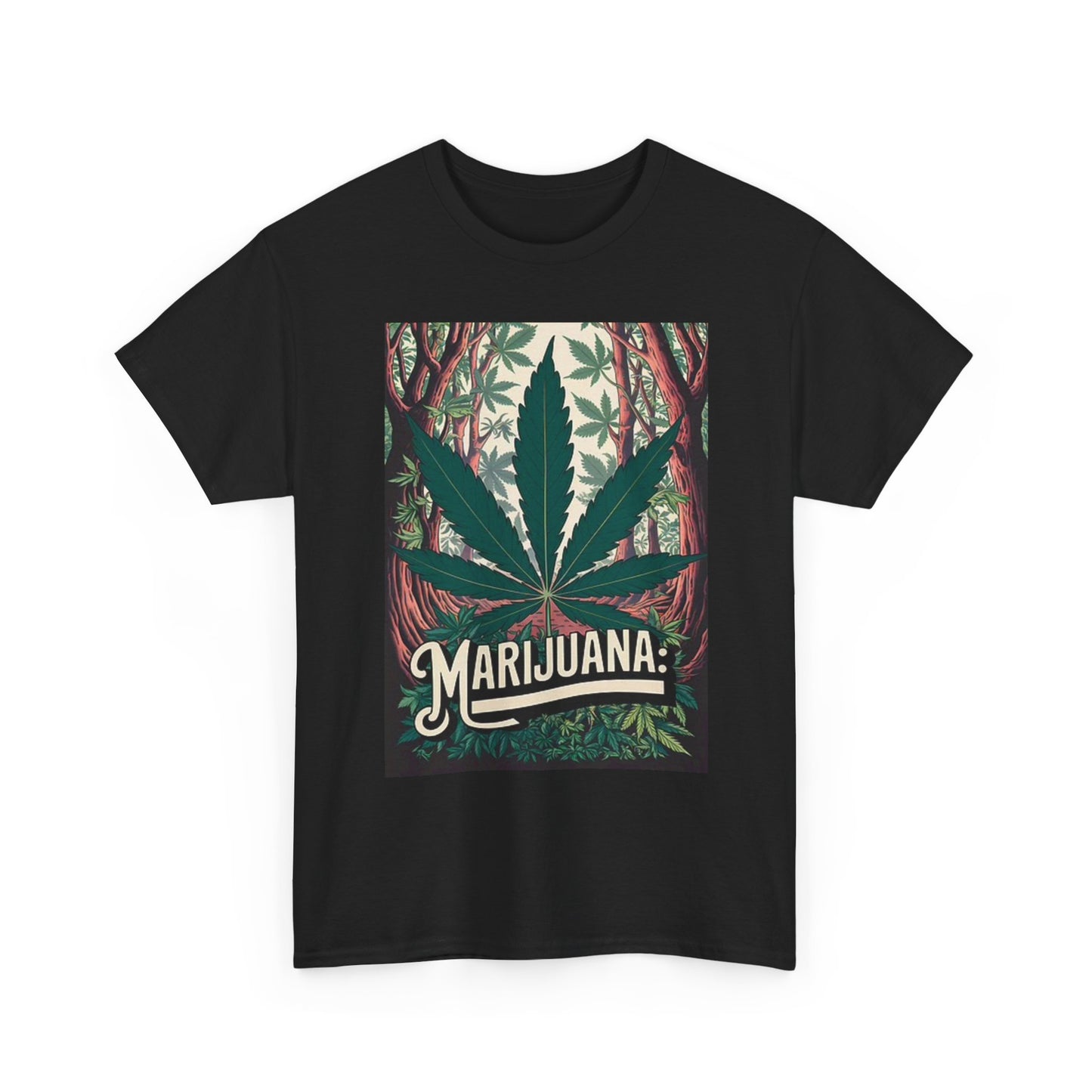 Marijuana Graphic T Shirt Cali Bud Vintage Retro Unisex Heavy Cotton Tee