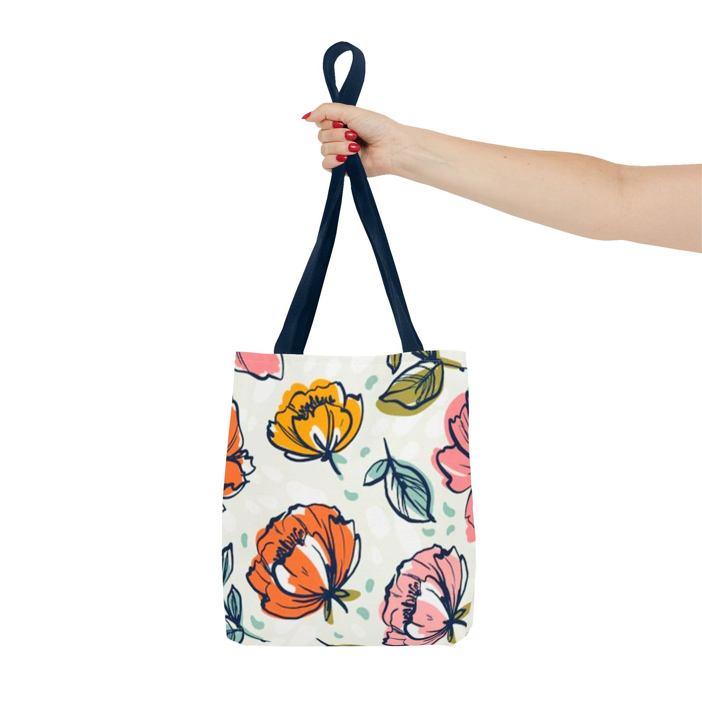 Multi Color Flowers Pattern Brand NEW Tote Bag (AOP)