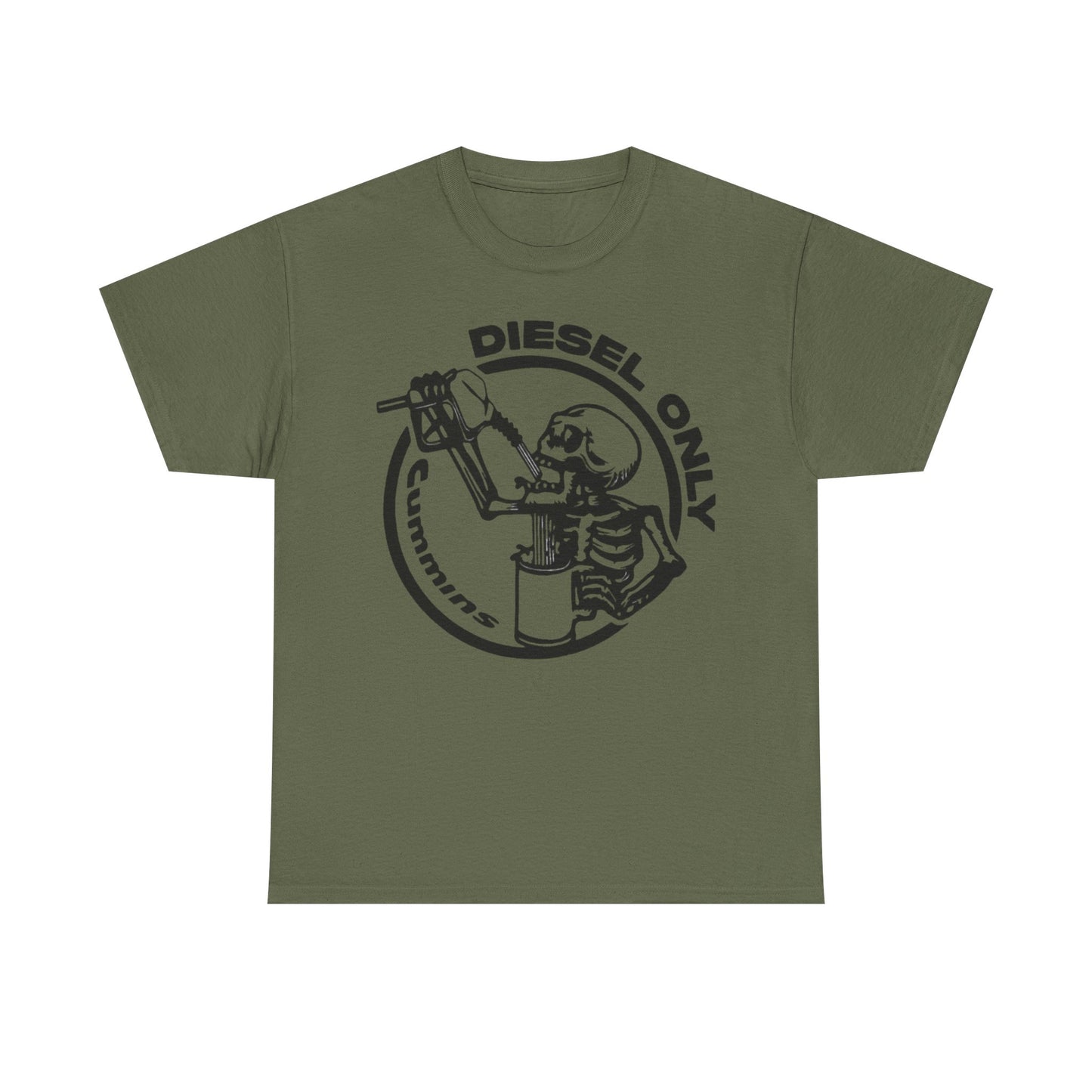 Diesel Only Cummins Graphic T Shirt Unisex Heavy Cotton Tee NEW