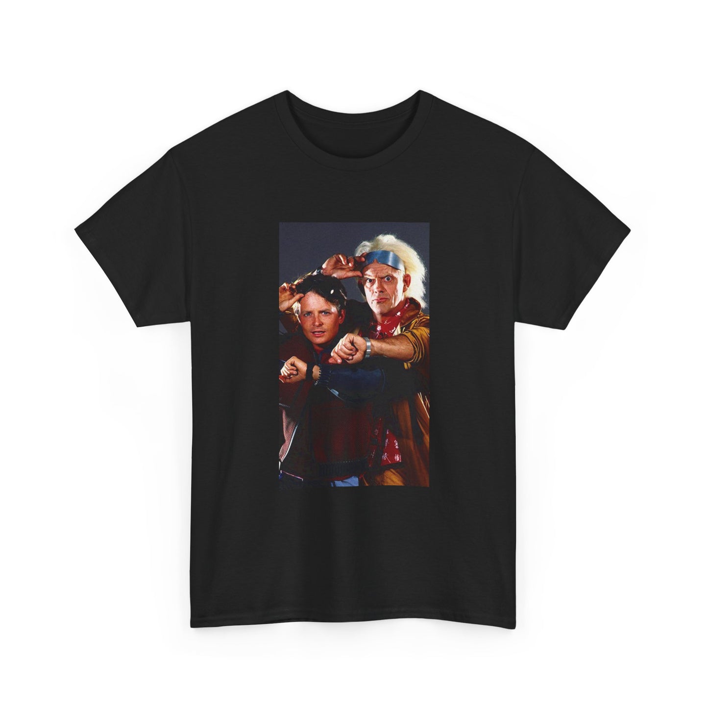 Back To The Future Tshirt Vintage Movie Poster Retro 80s Unisex Heavy Cotton Tee