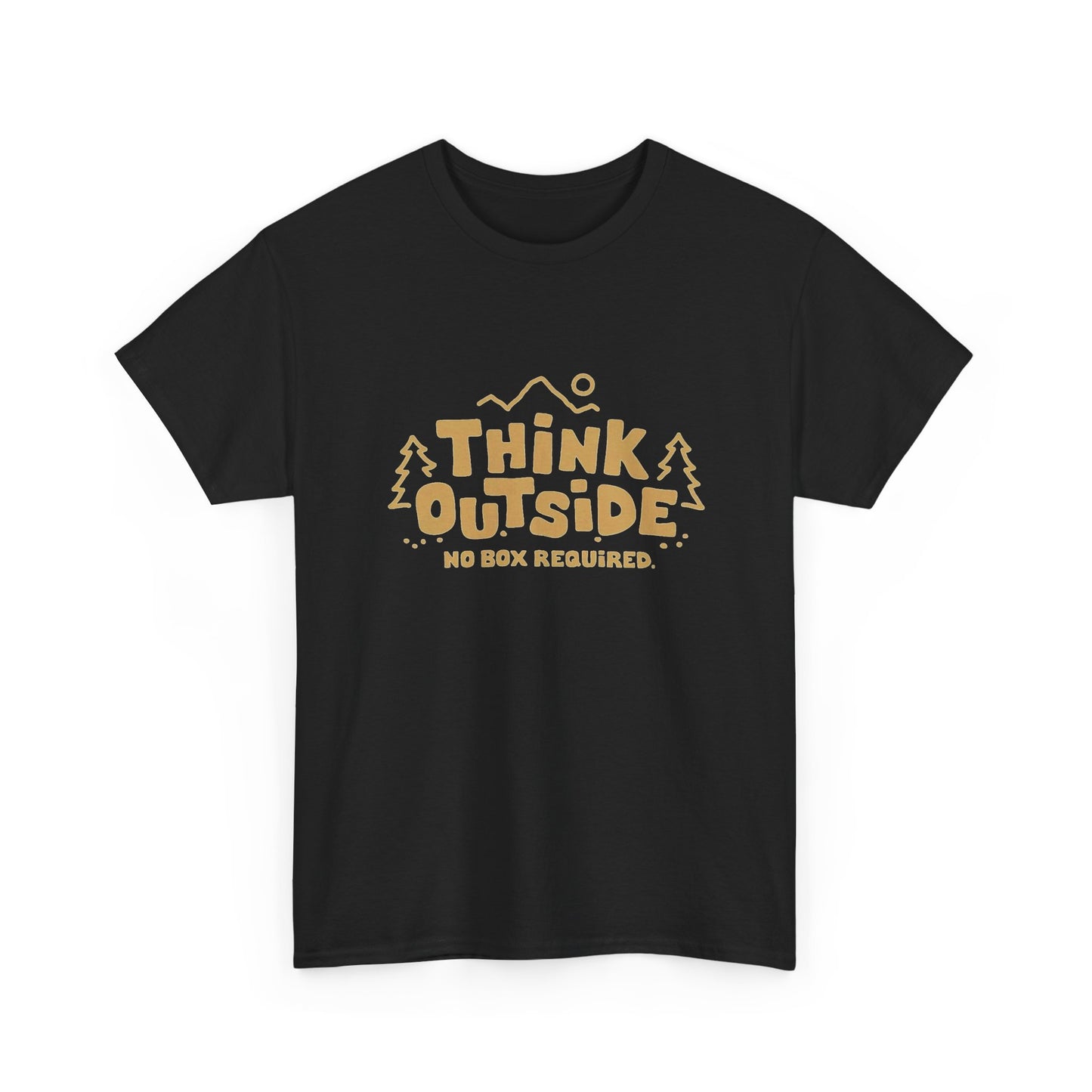 Think Outside No Box Required Graphic T Shirt NEW ADULT
