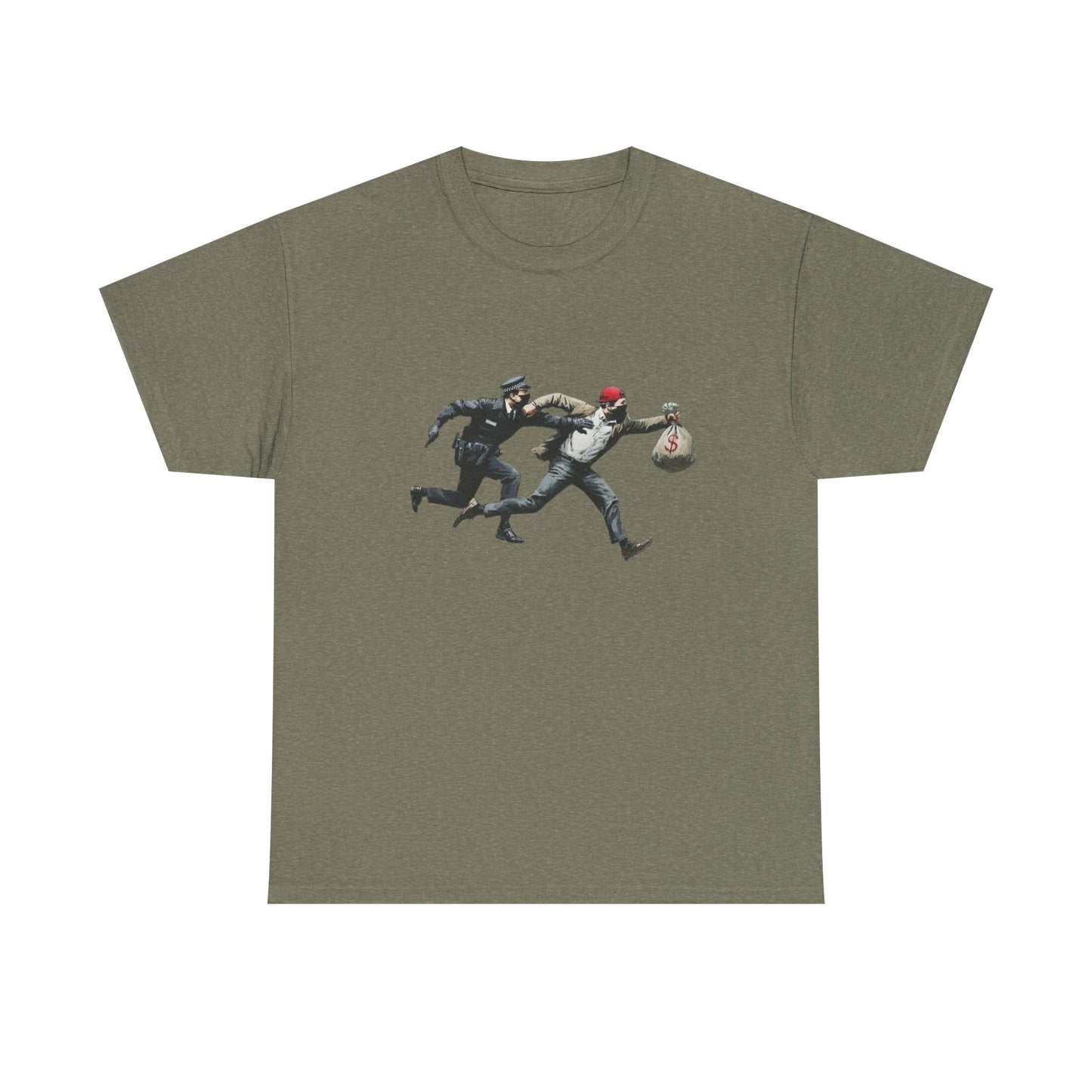 Cops And Robbers Graphic T Shirt NEW GIFT Unisex Heavy Cotton Tee