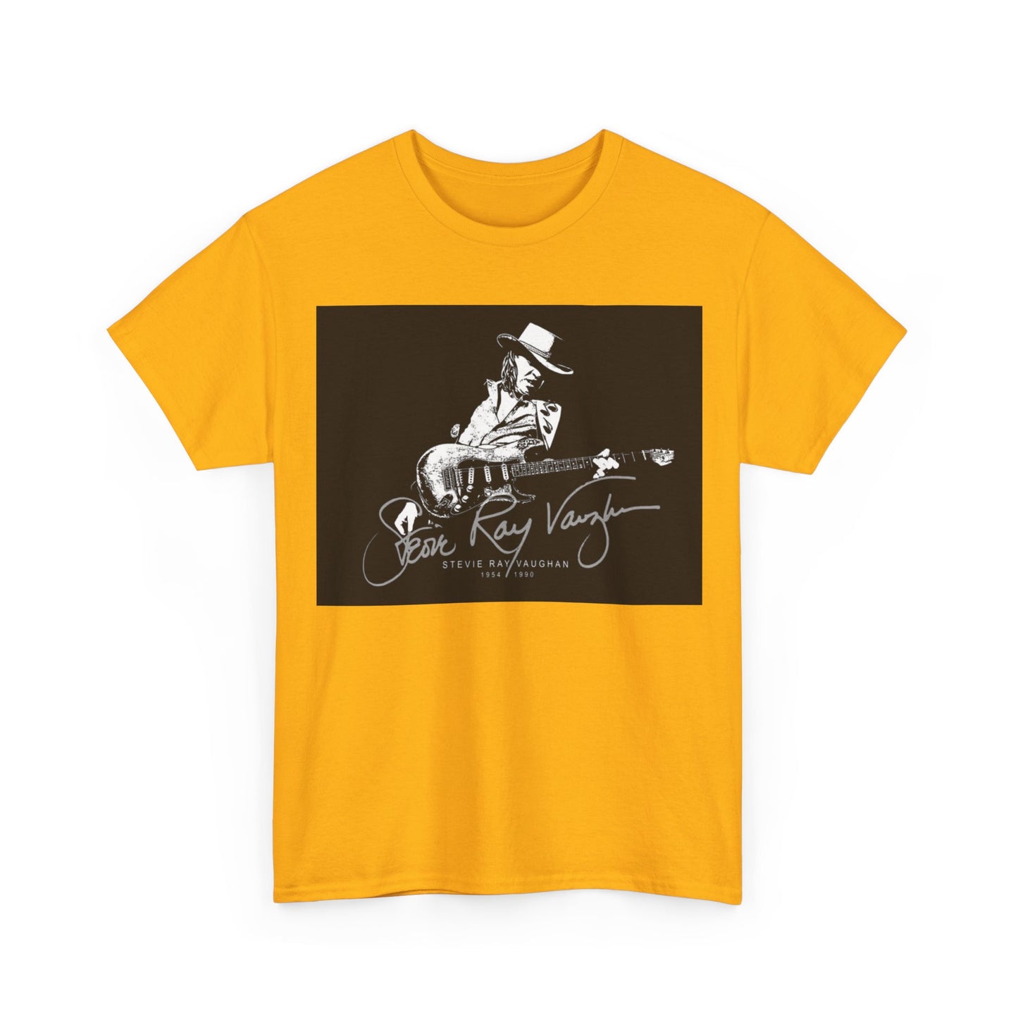 Stevie ray vaughn T-shirt Vintage retro rock album Unisex Heavy Cotton Tee