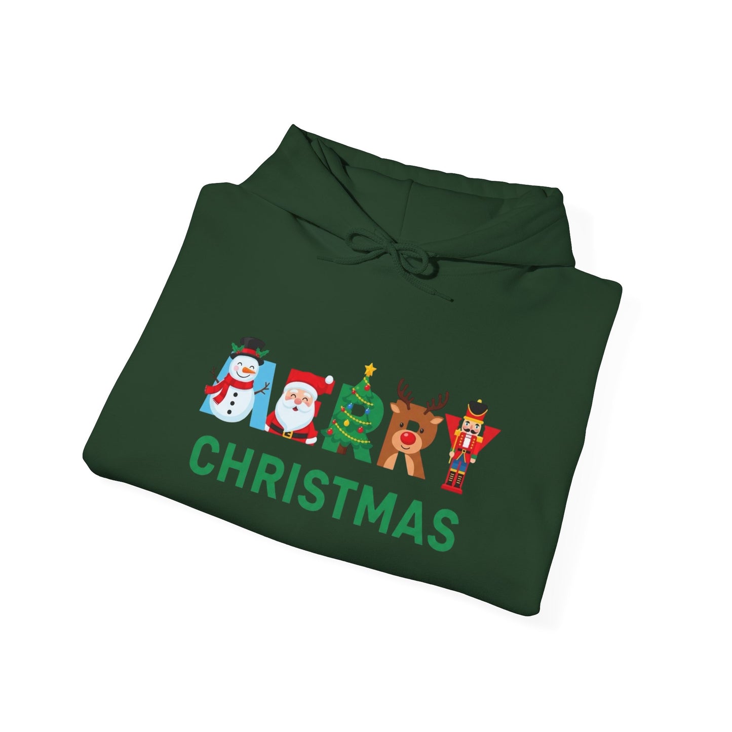 Merry Christmas Ornaments Graphic Hoodie Unisex Heavy Blend™ Hooded Sweatshirt