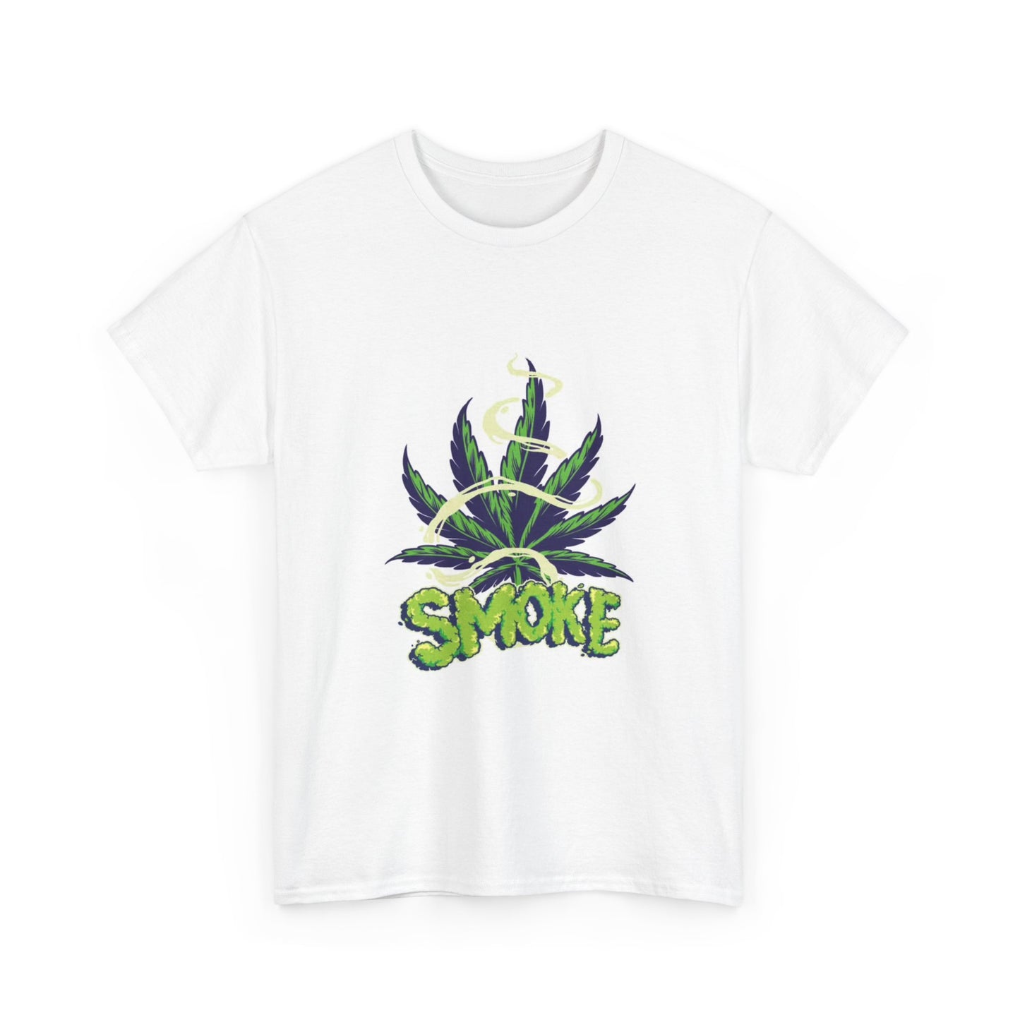 Weed Leaf Tshirt Smoke Cloud Lettering Cheech Sky Unisex Heavy Cotton Tee