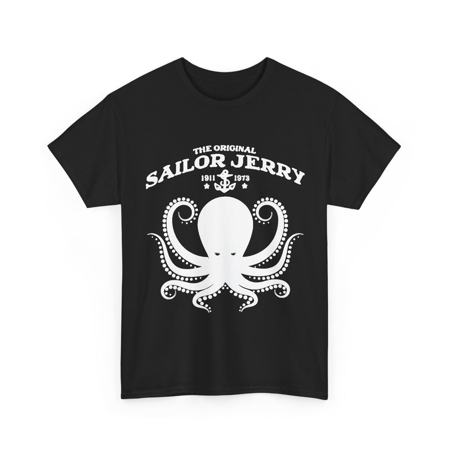 Sailor Jerry T-shirt vintage tattoo navy art retro Hawaii Heavy Cotton Tee