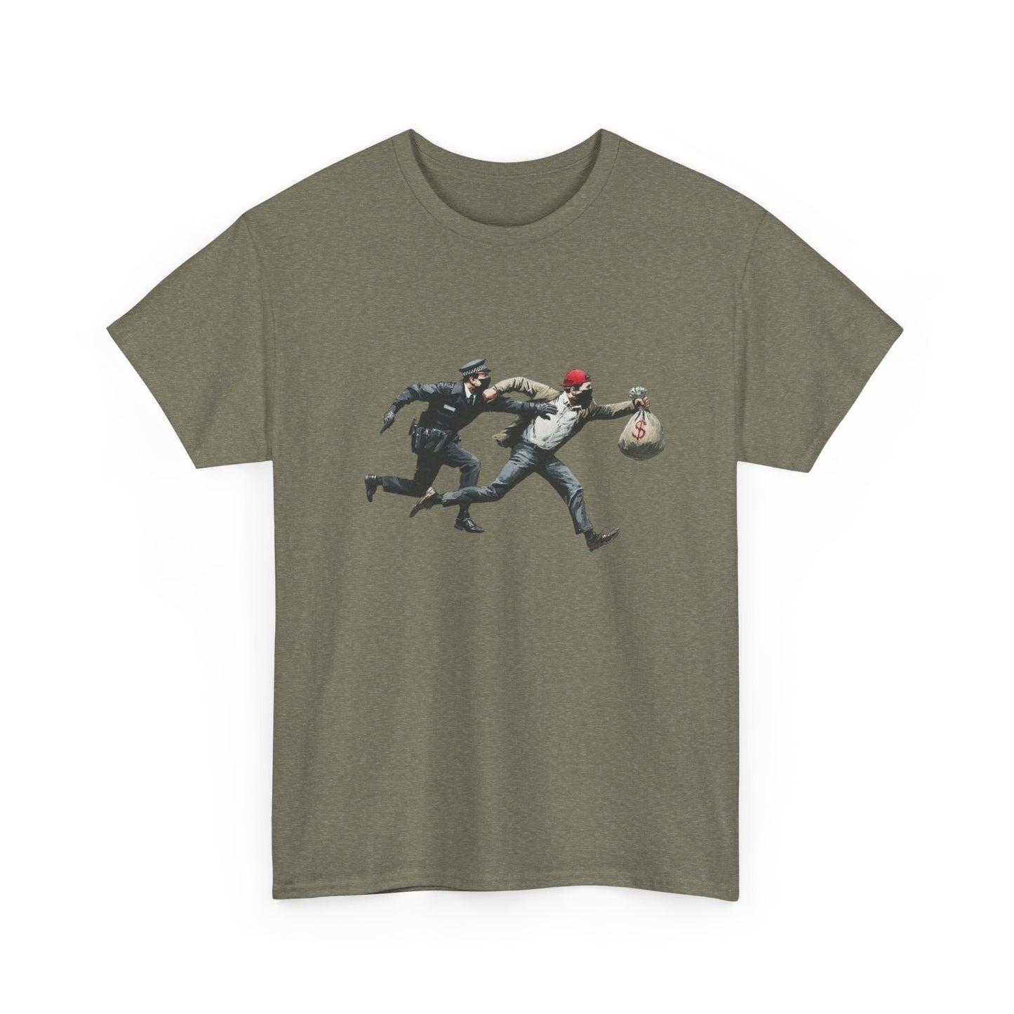 Cops And Robbers Graphic T Shirt NEW GIFT Unisex Heavy Cotton Tee