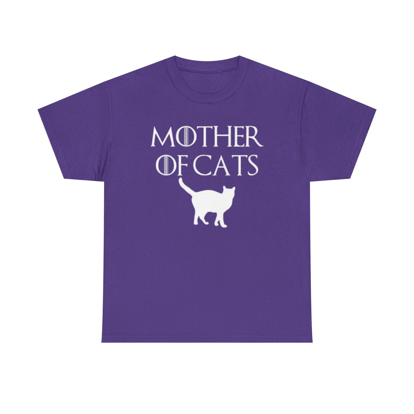 Mother Of Cats Funny Graphic T Shirt Cat Lover Kittens Unisex Heavy Cotton Tee