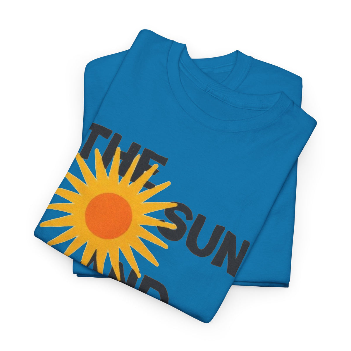 The Sun And The Sea Graphic T Shirt Retro Men's Heavy Cotton Tee