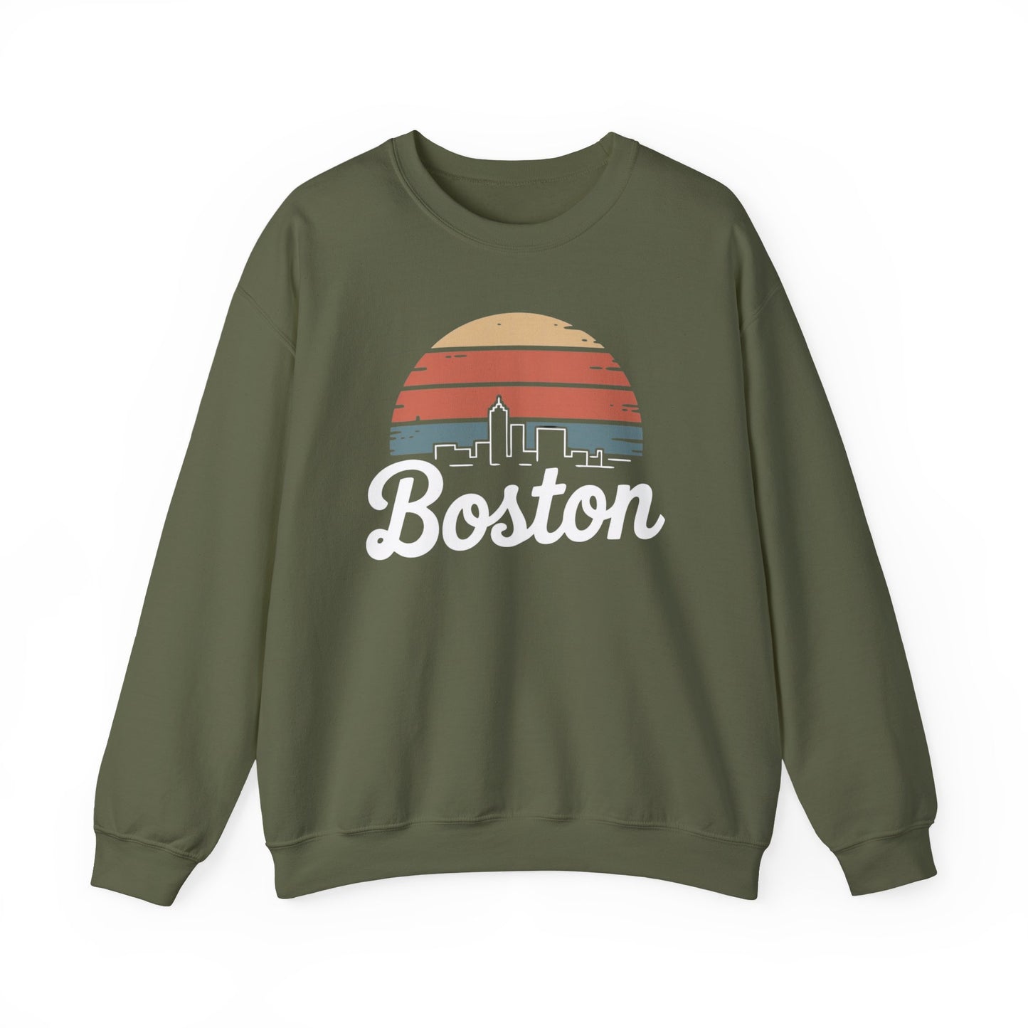 Boston Skyline Sweater NEW Unisex Heavy Blend™ Crewneck Sweatshirt