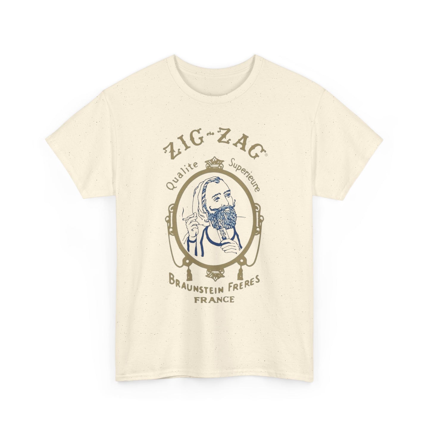 Zigzag Vintage Weed Graphic T Shirt Unisex Heavy Cotton Tee
