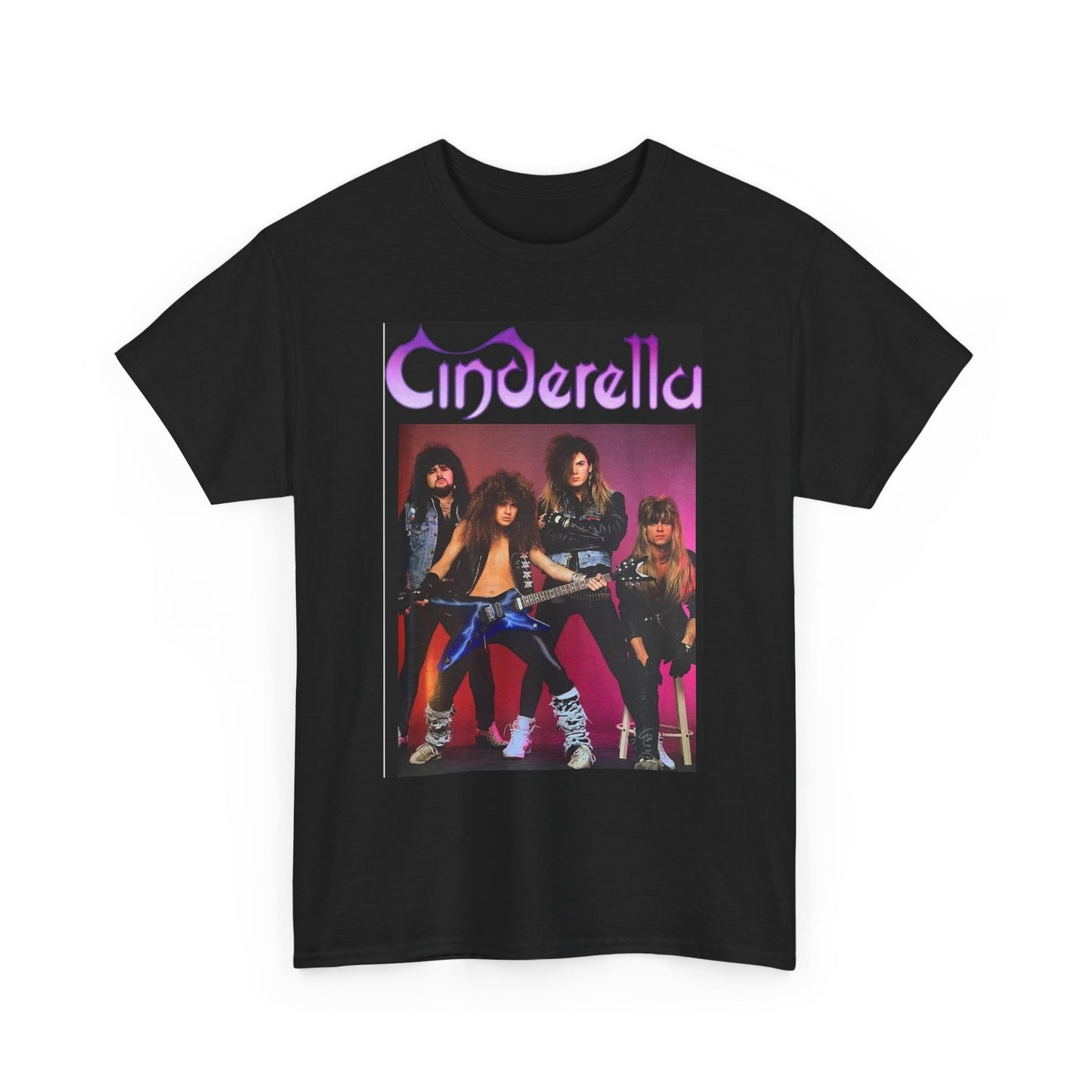 Cinderella Graphic T Shirt Vintage Rock Band Merch Unisex Heavy Cotton Tee