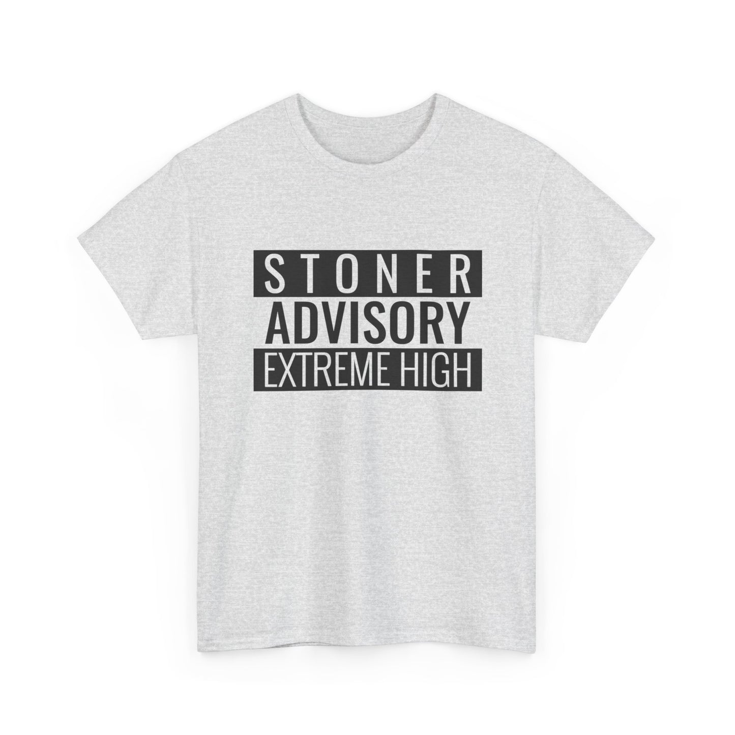 Stoner Advisory Funny T-Shirt Unisex Heavy Cotton Tee Gift New