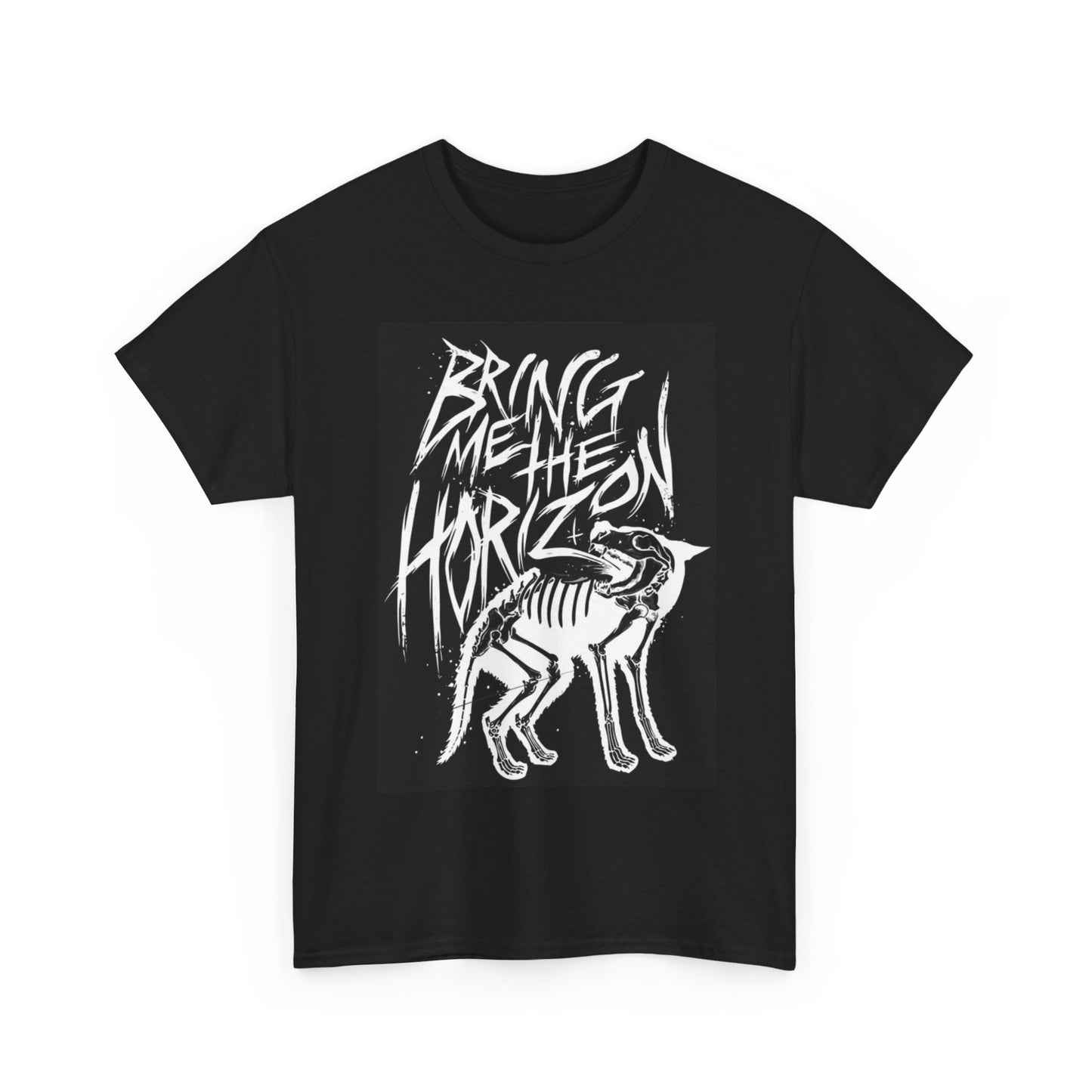 Bring me the Horizon Shirt Vintage cat skeleton graphic Unisex Heavy Cotton Tee