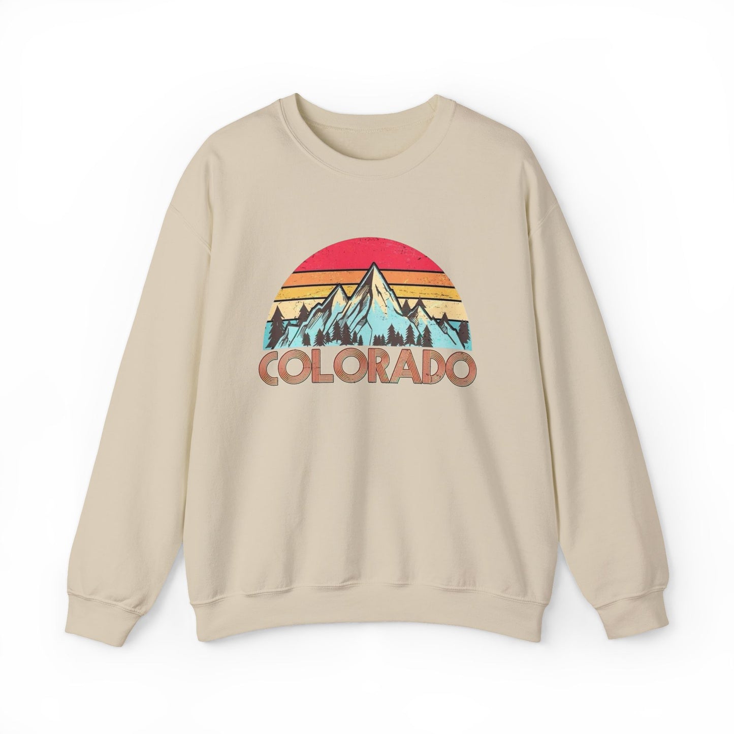 Colorado Mountains Outdoors Sweatshirt Men's Adult Crewneck