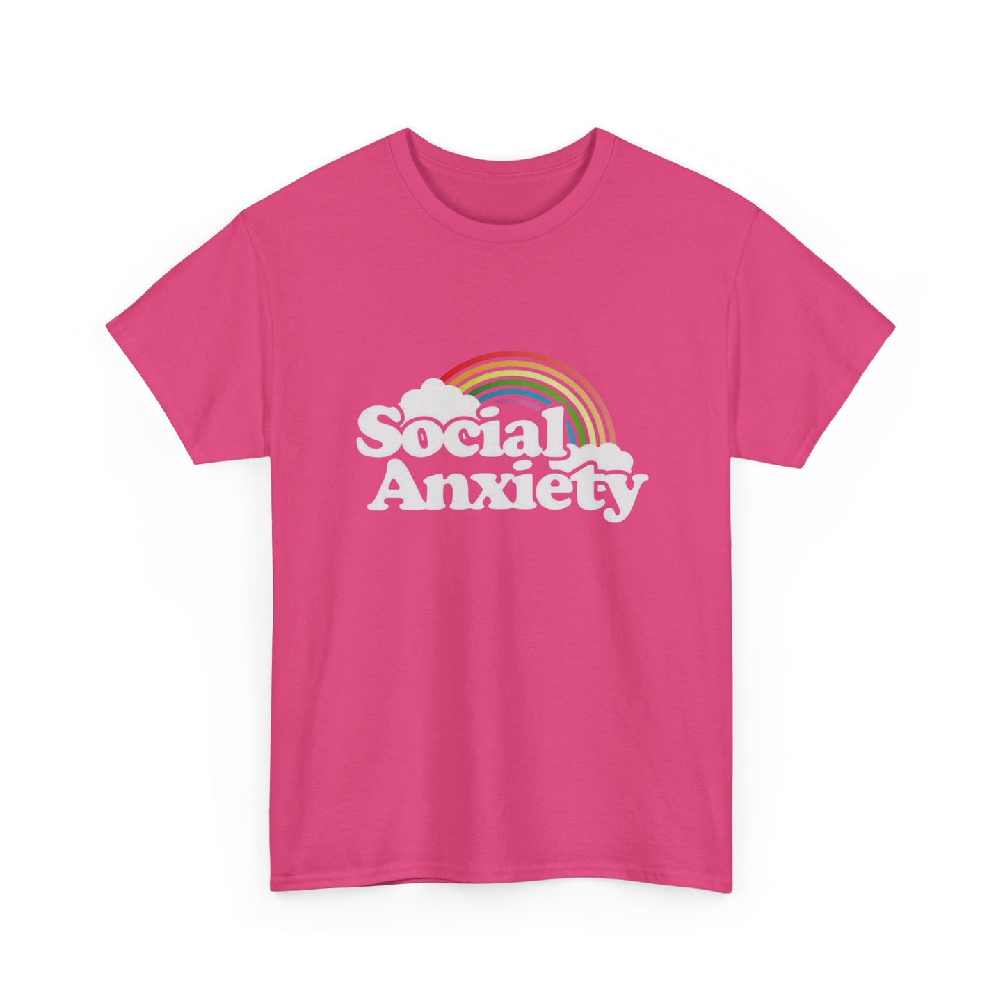 Social Anxiety MULTIPLE COLORS Graphic T Shirt NEW Adult Tee