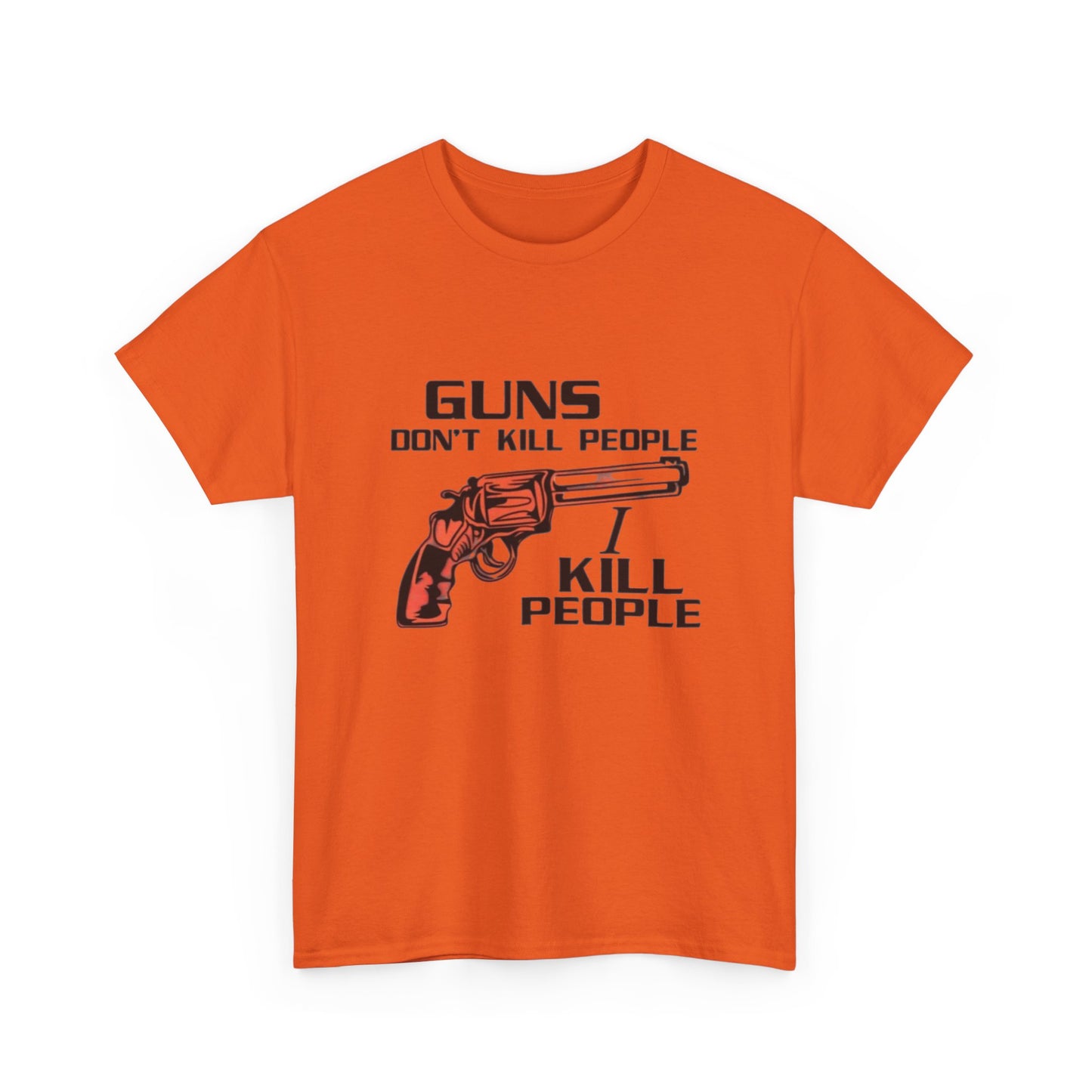 Happy Gilmore Tshirt Guns Dont Kill people Funny comedy Unisex Heavy Cotton Tee