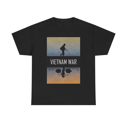 Vietnam War Graphic T Shirt Retro USA Unisex Heavy Cotton Tee