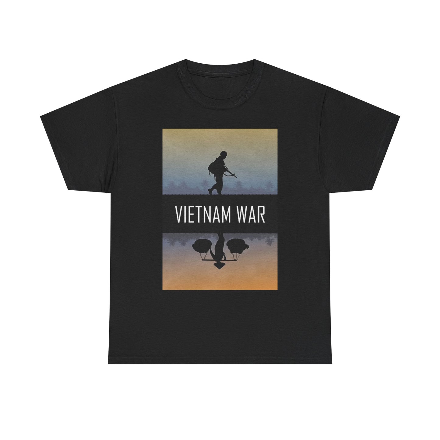 Vietnam War Graphic T Shirt Retro USA Unisex Heavy Cotton Tee