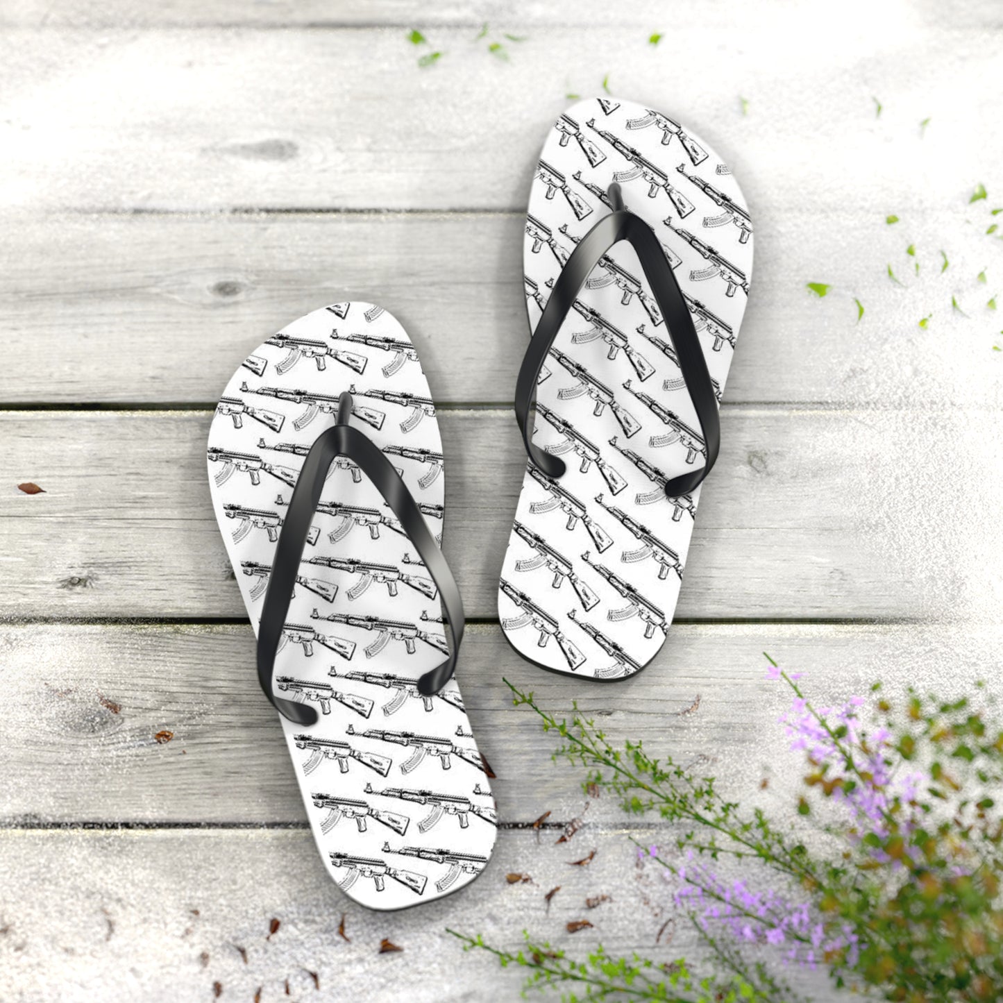 WAVES And SUN Co Sandals AK 47 - Flip Flops -Slides Summer Beach BRAND NEW