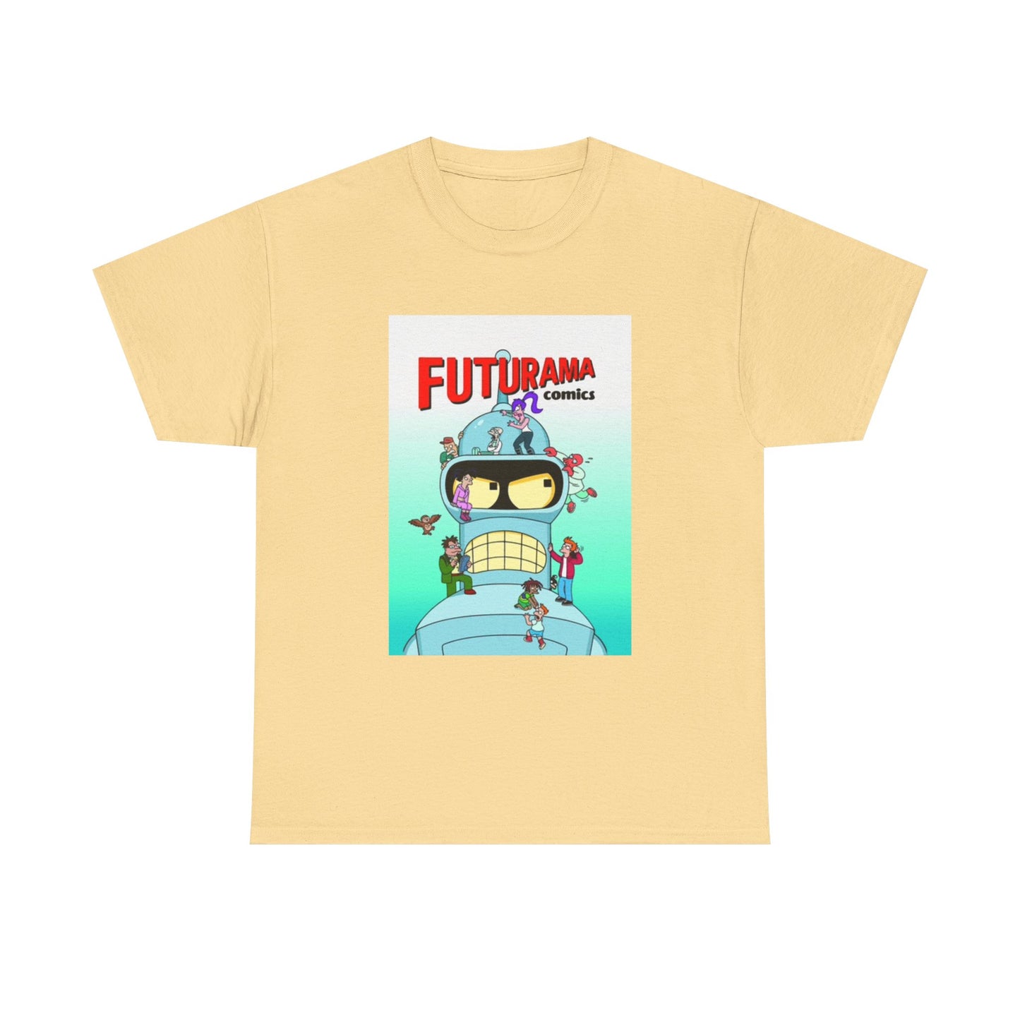 Futurama Shirt Bender Tv Series Graphic Funny Cartoon Unisex Heavy Cotton Tee