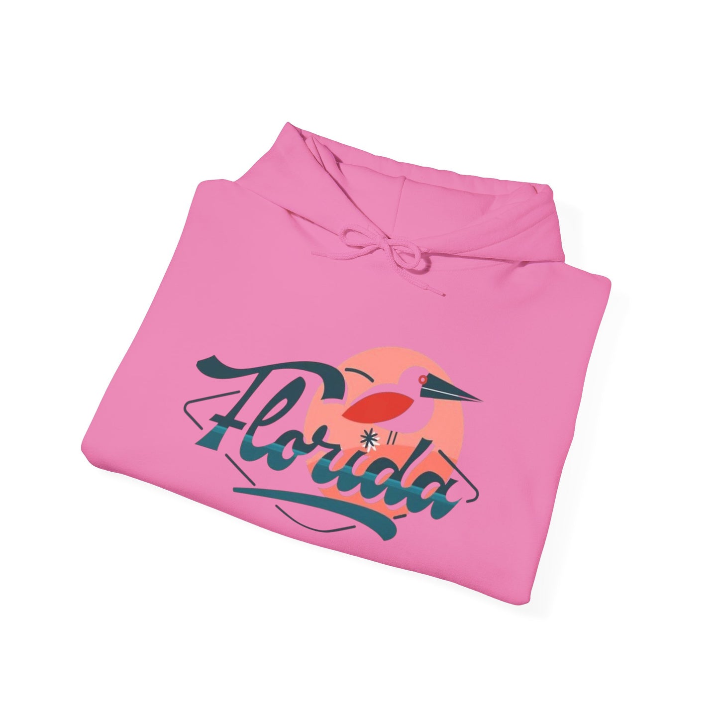 Florida Pelican Graphic Hoodie NEW Tropical Unisex Heavy Blend Hooded Sweatshirt