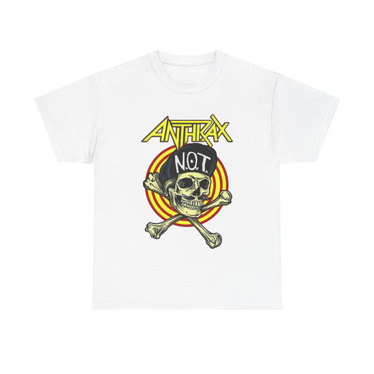 Anthrax Tshirt Band punk rock retro skater Vintage Unisex Heavy Cotton Tee 90s