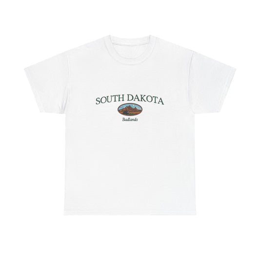 South Dakota Badlands Graphic T Shirt NEW Unisex Heavy Cotton Tee