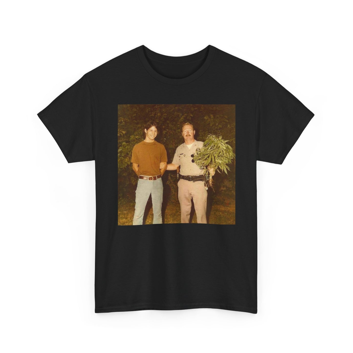 Hilarious T Shirt Funny Vintage Weed Bust 70s Comedy Happy Unisex Heavy Cotton