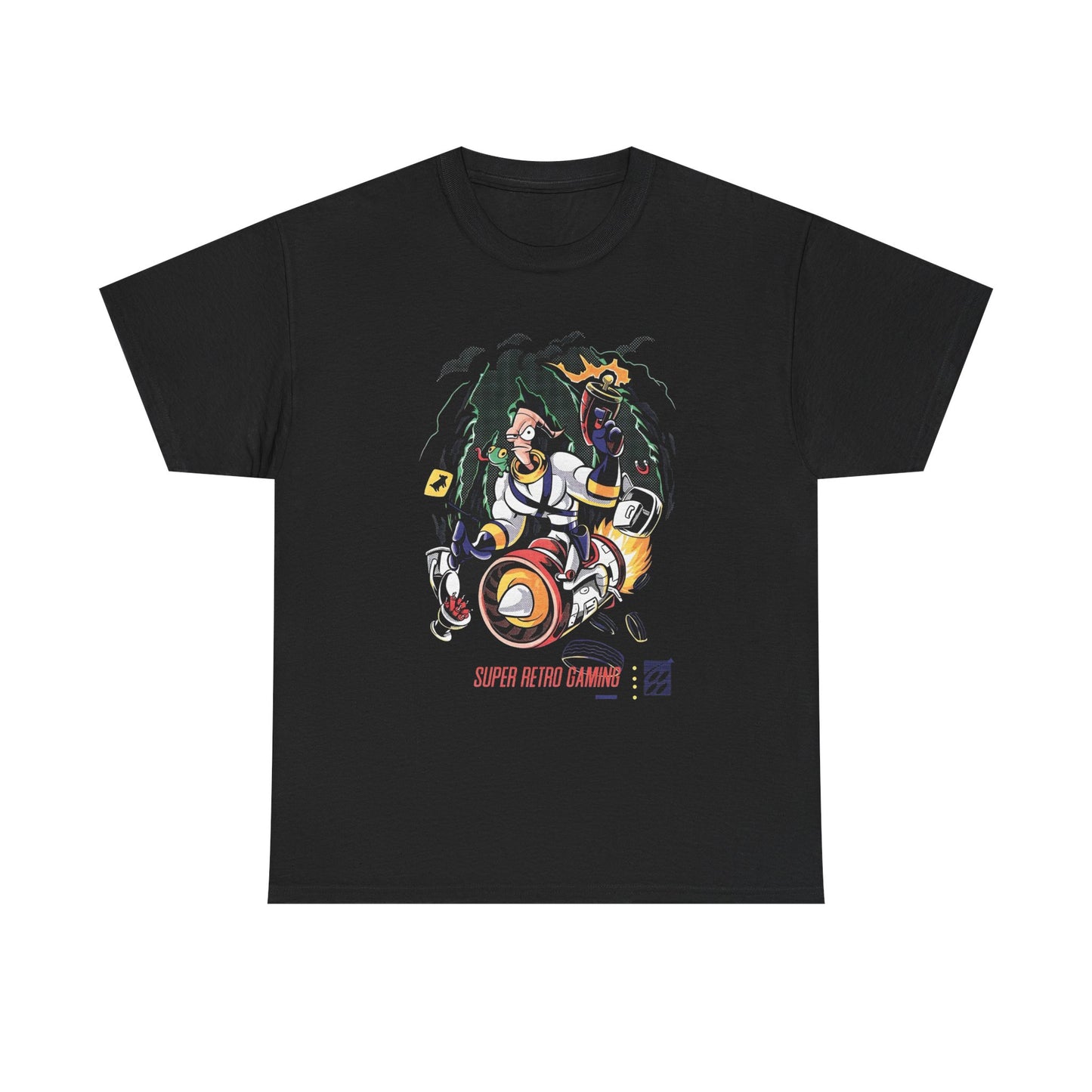 Earth Worm Jim Vintage Gaming Retro Graphic T Shirt NEW Unisex Heavy Cotton Tee