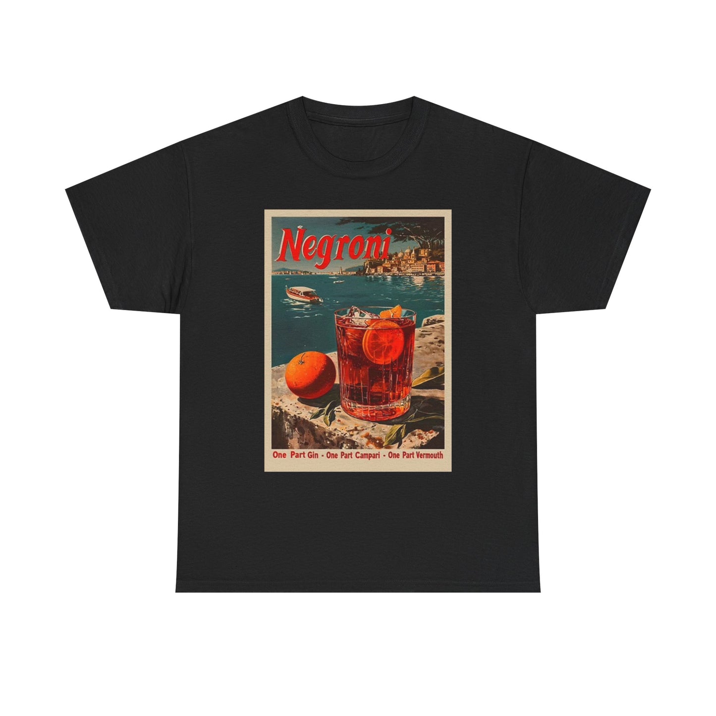 Negroni Poster Bar T Shirt BRAND NEW Apparel Unisex Graphic Tee USA