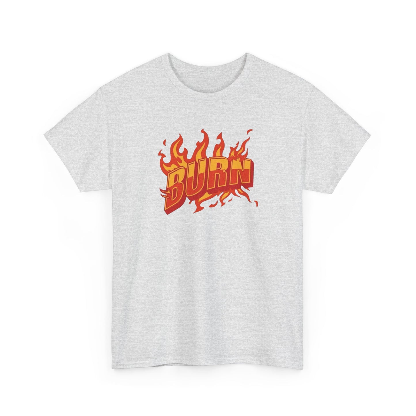 Burn Skateboarding Retro Graphic T-Shirt Unisex Heavy Cotton Tee