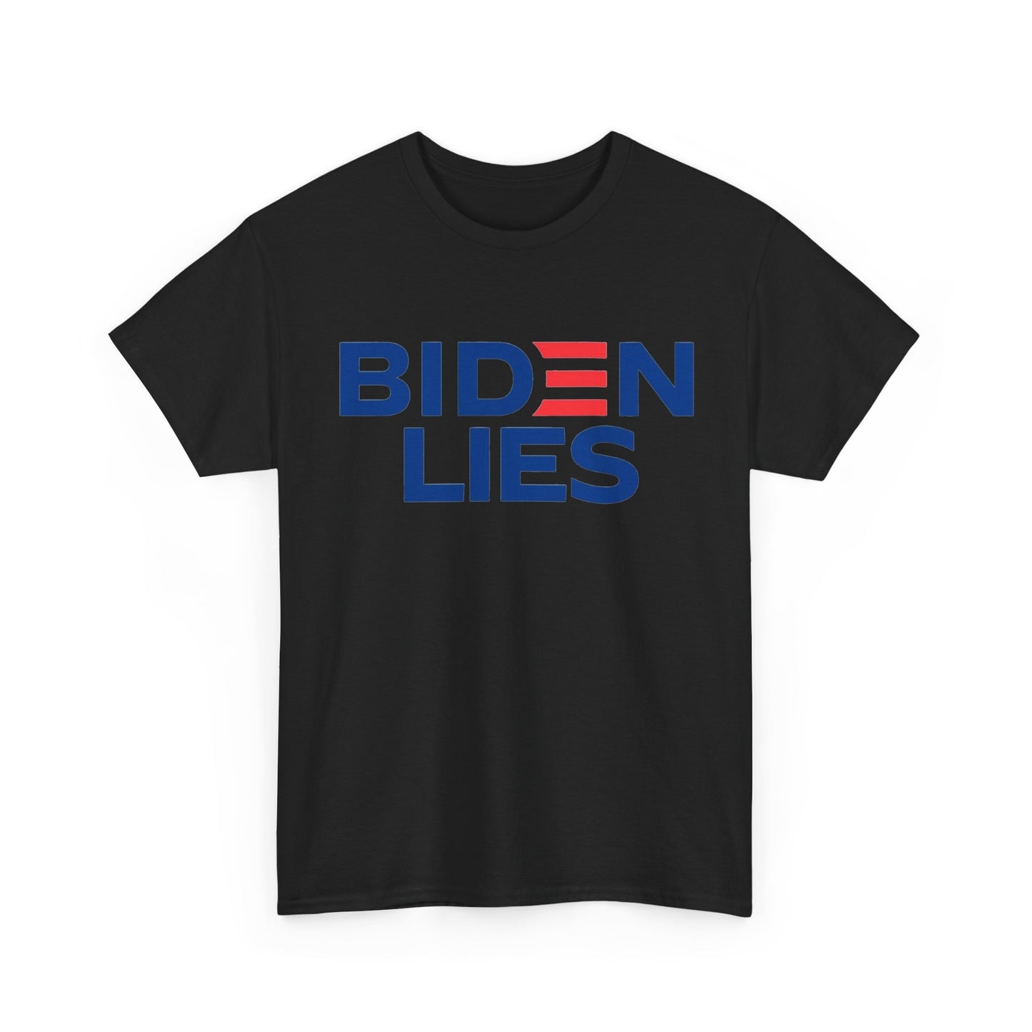 Biden Lies Shirt Funny Trump 2024 Graphic Unisex Heavy Cotton Tee