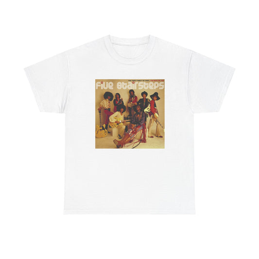 The Five Stair Steps Shirt Retro Album Cover 70s Vintage Unisex Heavy Cotton Tee