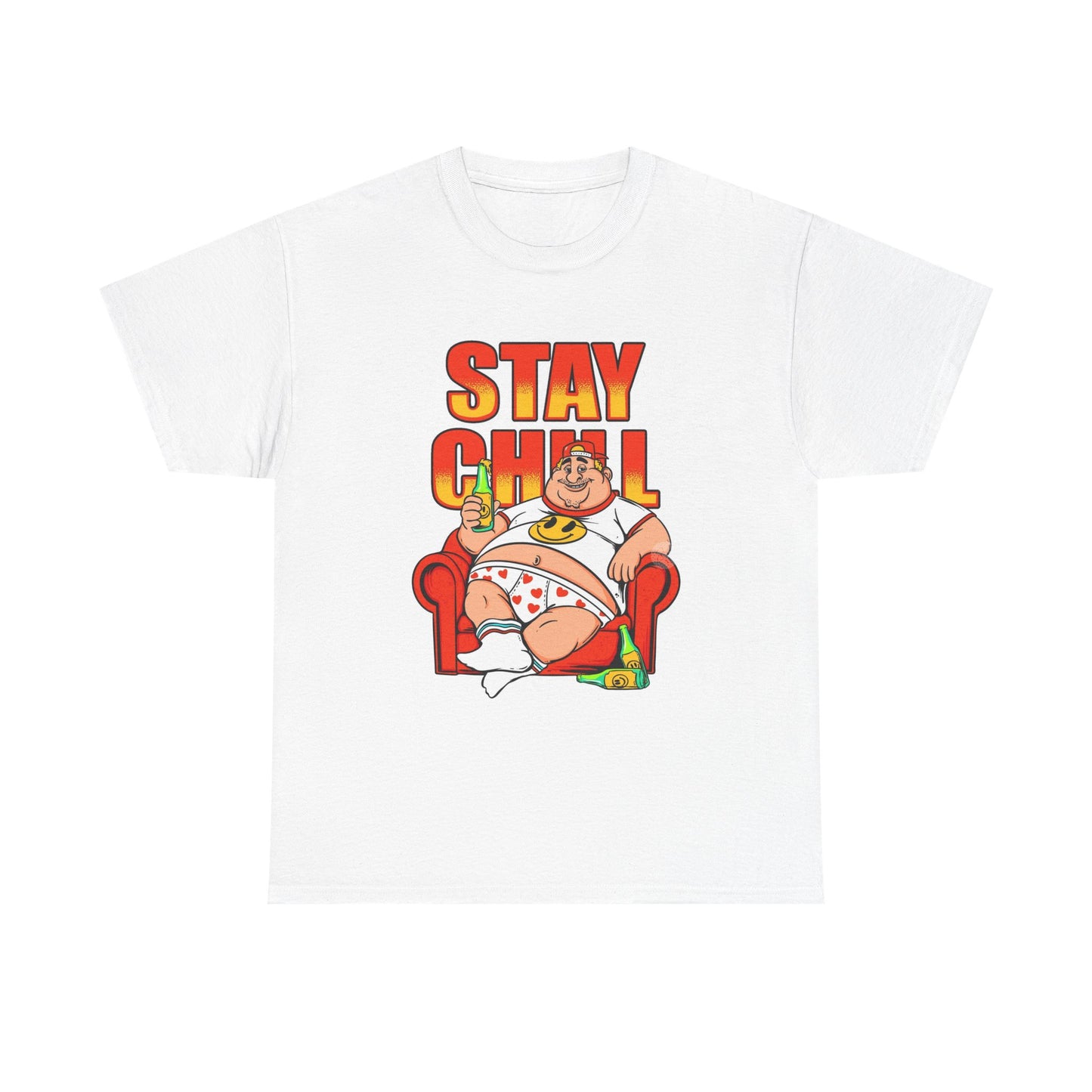 Stay Chill Graphic T Shirt Vintage 90s Retro Unisex Heavy Cotton Tee