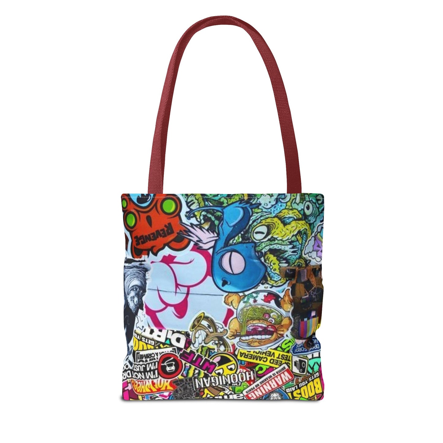 Stickers Skateboarding All Over Print BRAND NEW Purse Pocketbook,Travel Tote Bag