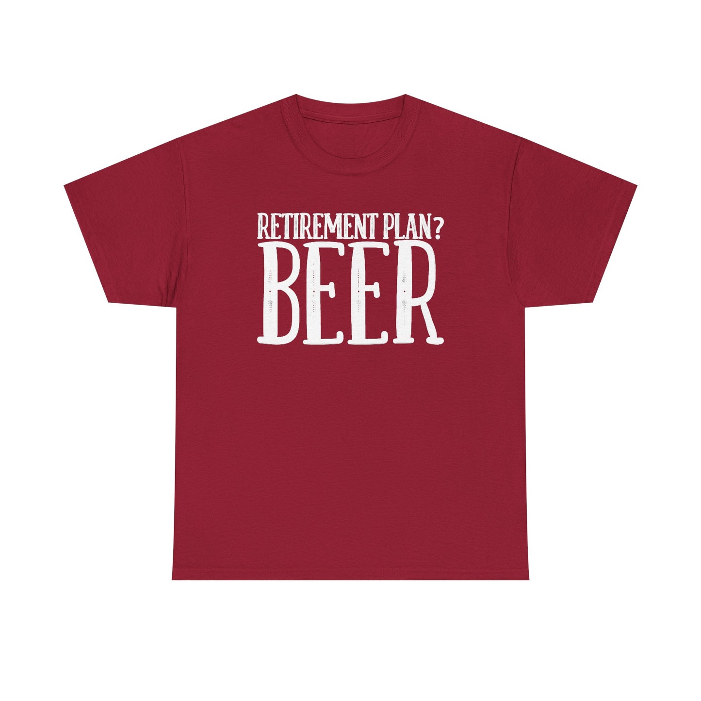 Retirement Plan Beer T Shirt Funny Graphic Cold Beer Retro Jokes Unisex