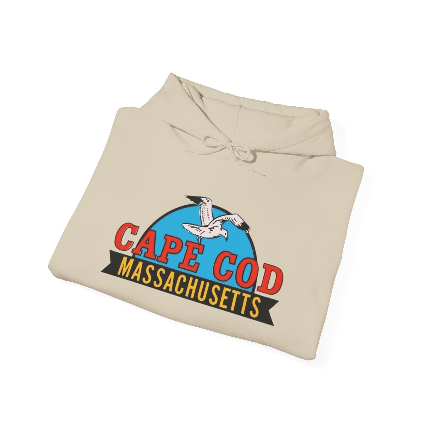 Cape Cod Seagull Graphic Hoodie Unisex Heavy Blend™ Hooded Sweatshirt