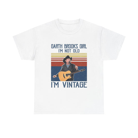 Garth Brooks Girl Tshirt Retro Country Short Sleeve Unisex Heavy Cotton Tee New