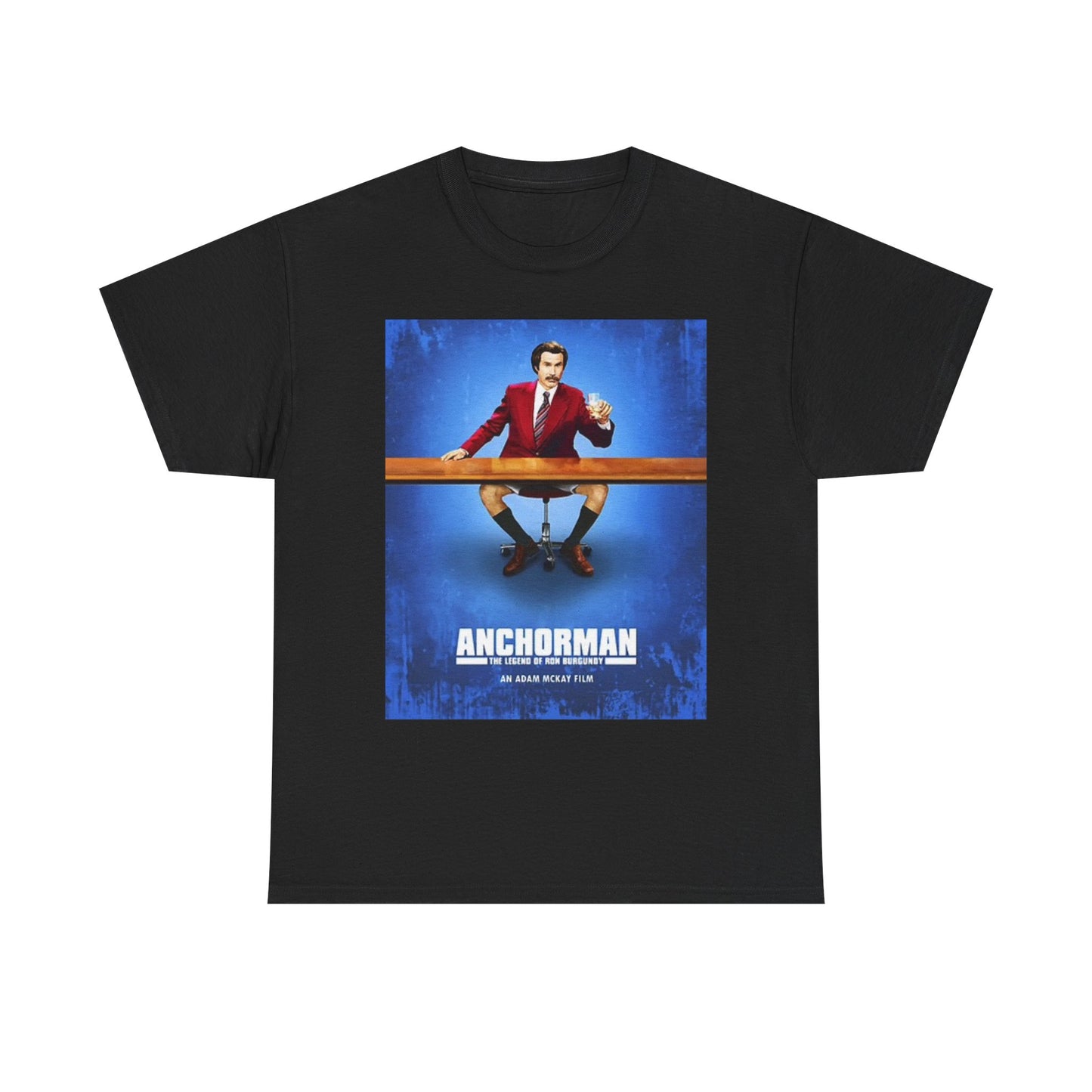 Anchorman Movie Graphic T Shirt Funny Will Ferrell Unisex Heavy Cotton Tee