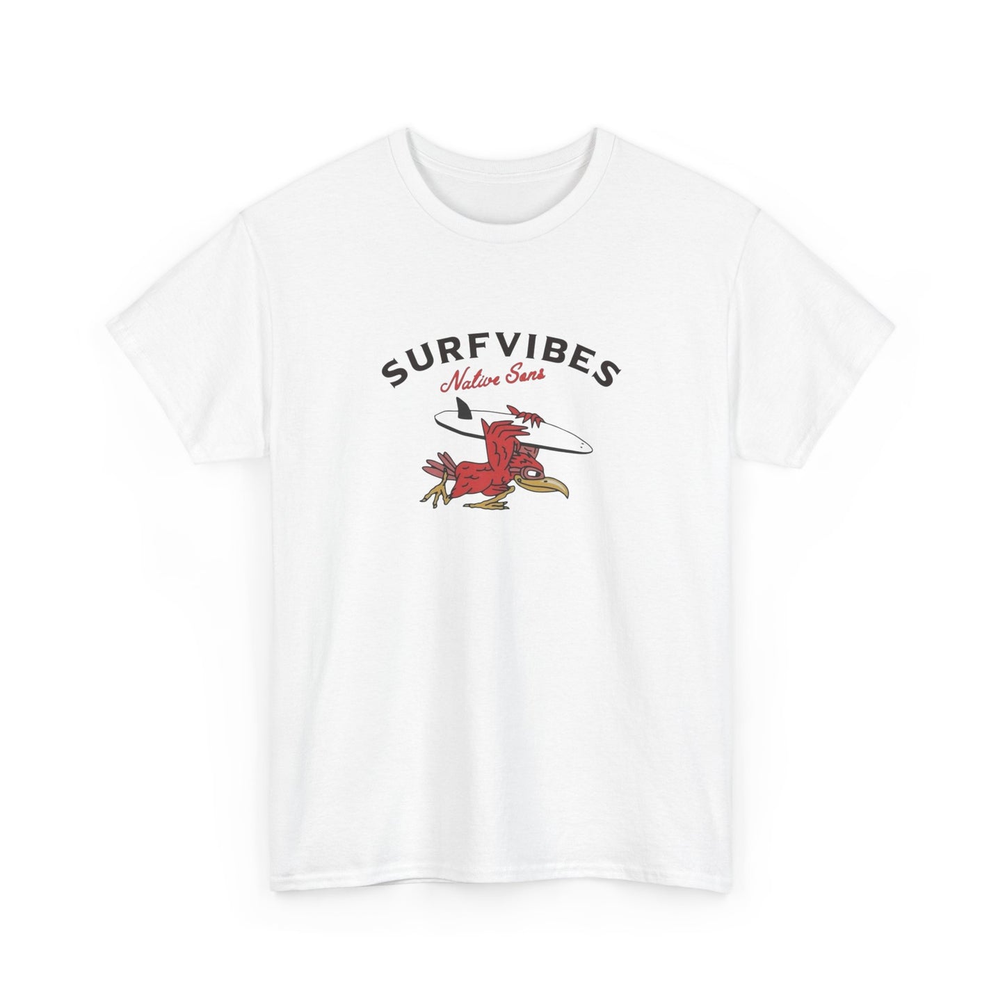 Surf Vibes Beach Retro Graphic T Shirt Unisex Heavy Cotton Tee New Gift