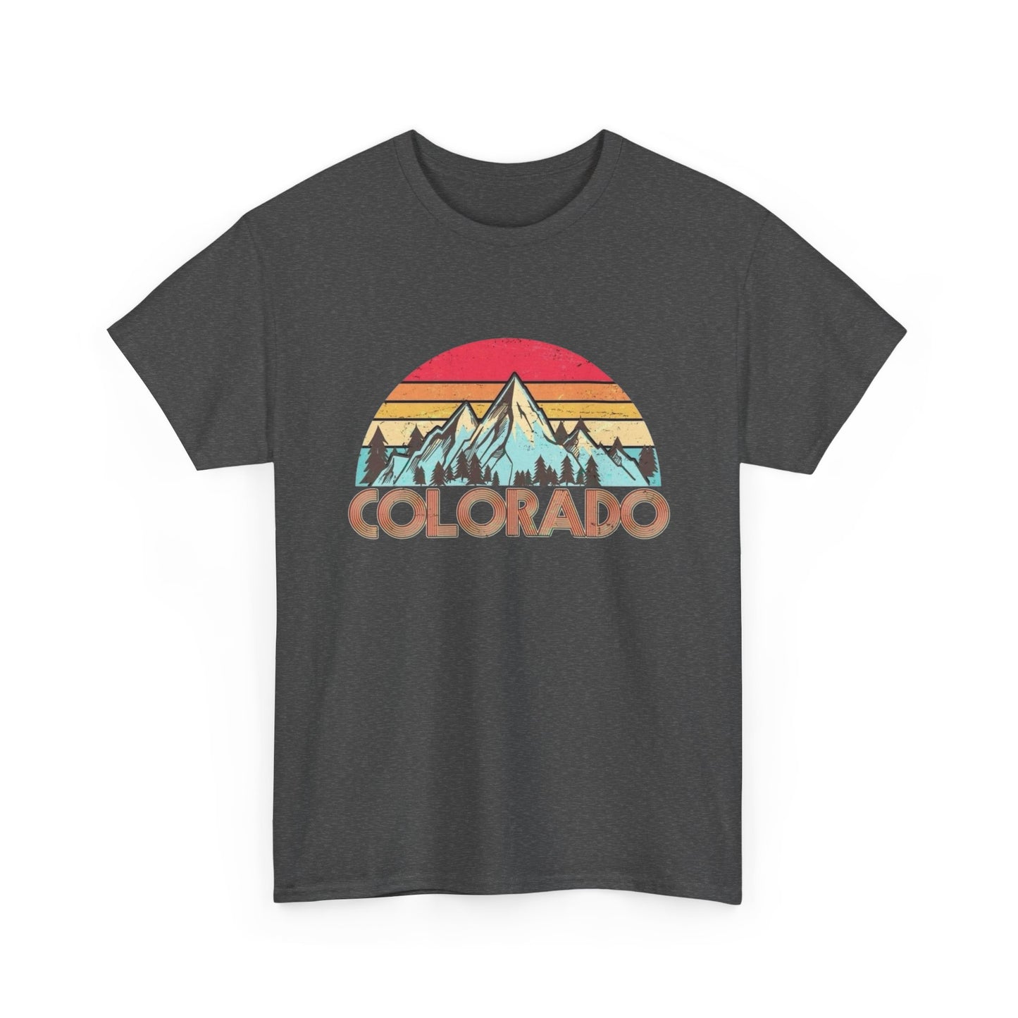 Colorado Retro Mountains Graphic T Shirt NEW Adult Tee