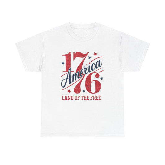 America Land Of The Free Graphic T Shirt Adult New Tee