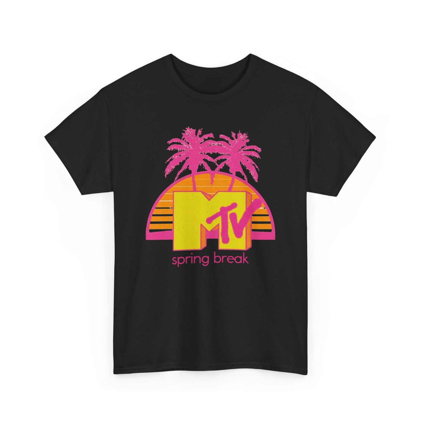 MTV Spring Break Vintage Graphic T Shirt NEW Unisex Heavy Cotton Tee
