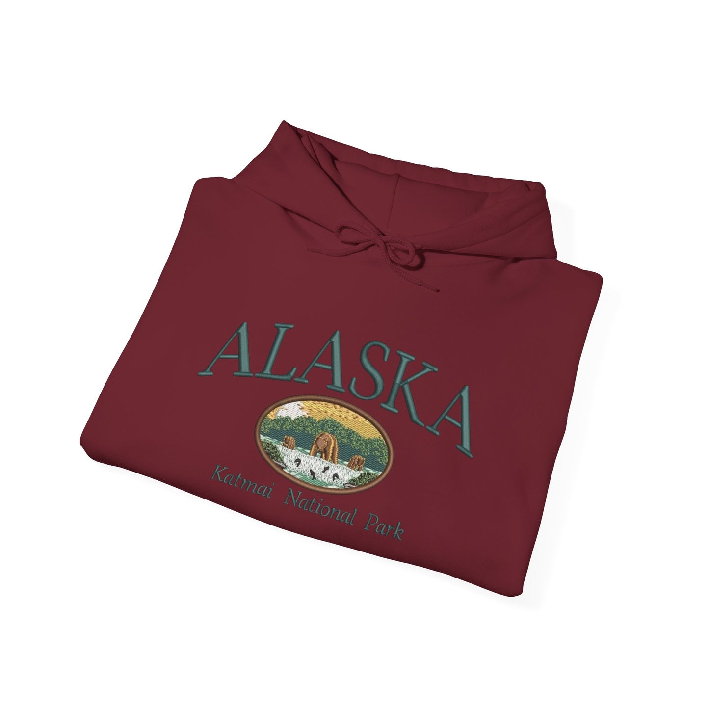Alaska National Parks Graphic Hoodie Heavy Blend Sweatshirt NEW