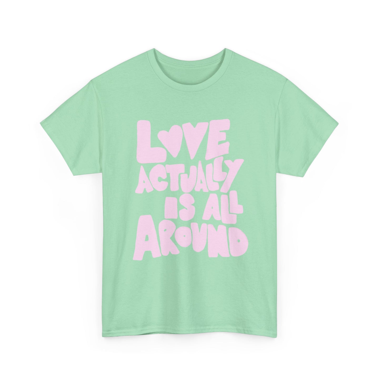 Love Is All Around Retro Graphic T Shirt Unisex Cotton Tee - New Gift - Tee