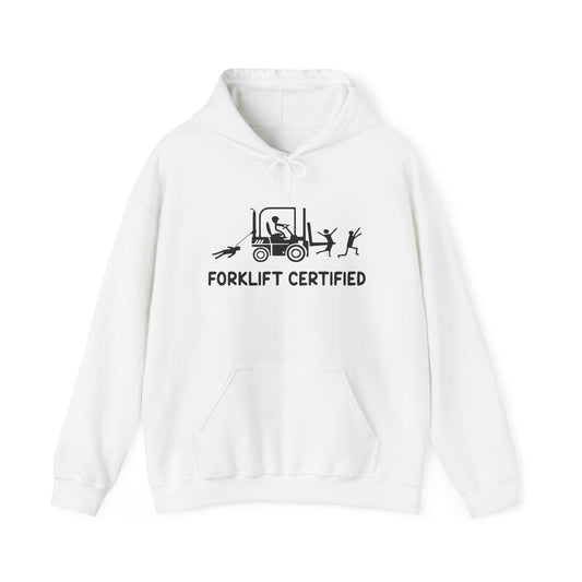 Forklift Certified Funny Graphic Hoodie Heavy Blend™ NEW Sweatshirt